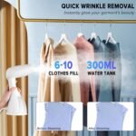 Powerful 1500W Handheld Garment Steamer for Fast, Wrinkle-Free Clothes - Image 2