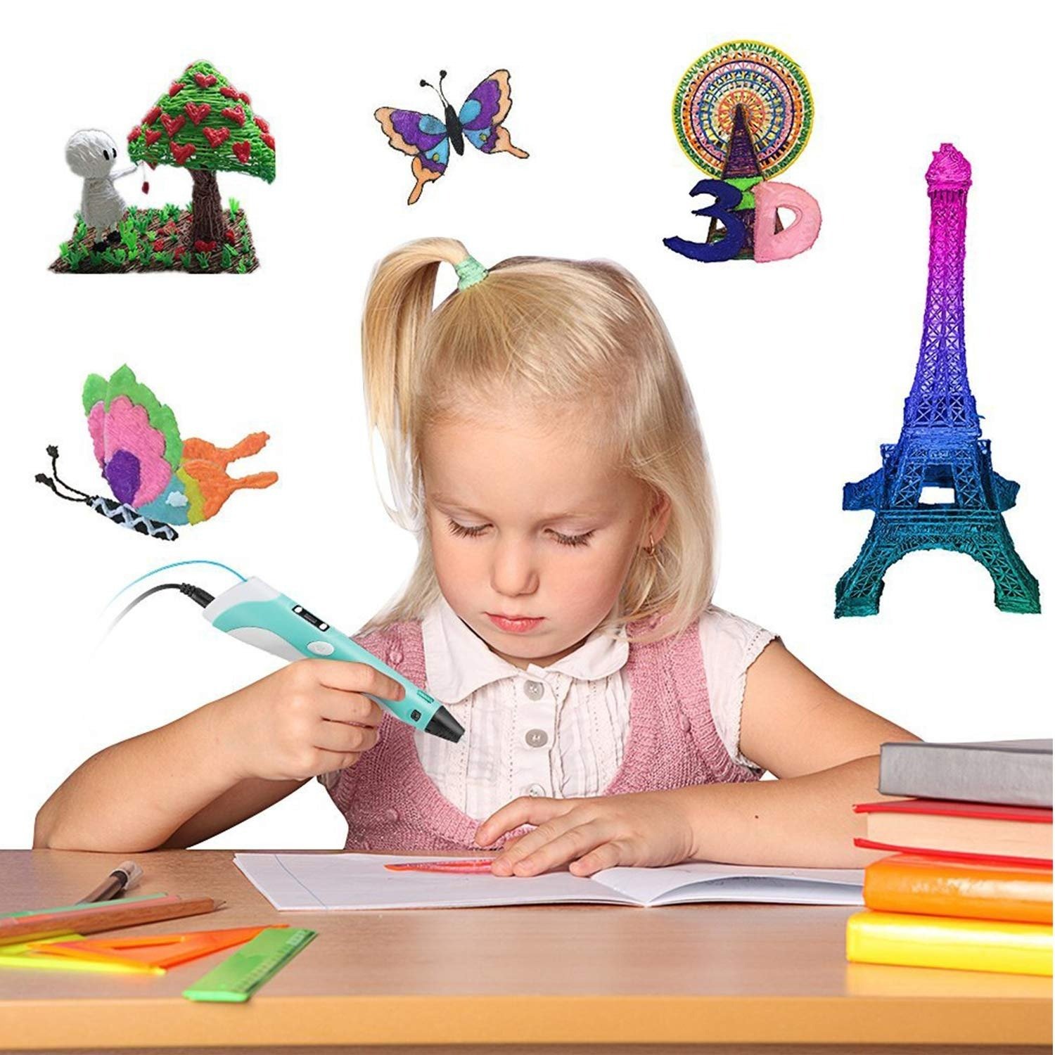 imgi_8_1752471107_71hQ98agbzL._SL1500 3D Printing Doodler Pen — Safe, Fun & Educational for Kids - Image 1